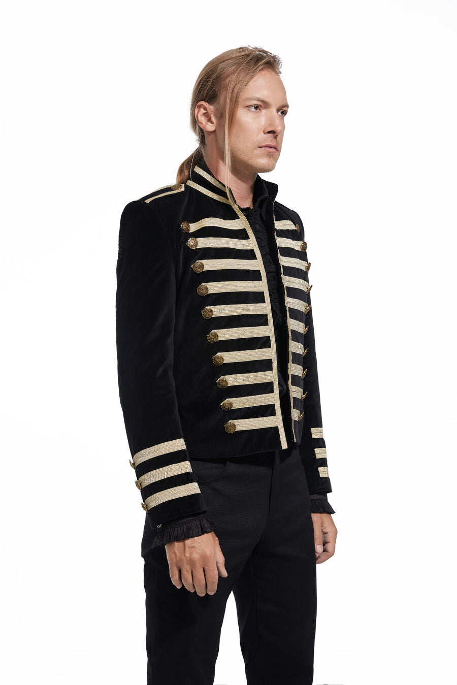 Veste officier velours coton doré