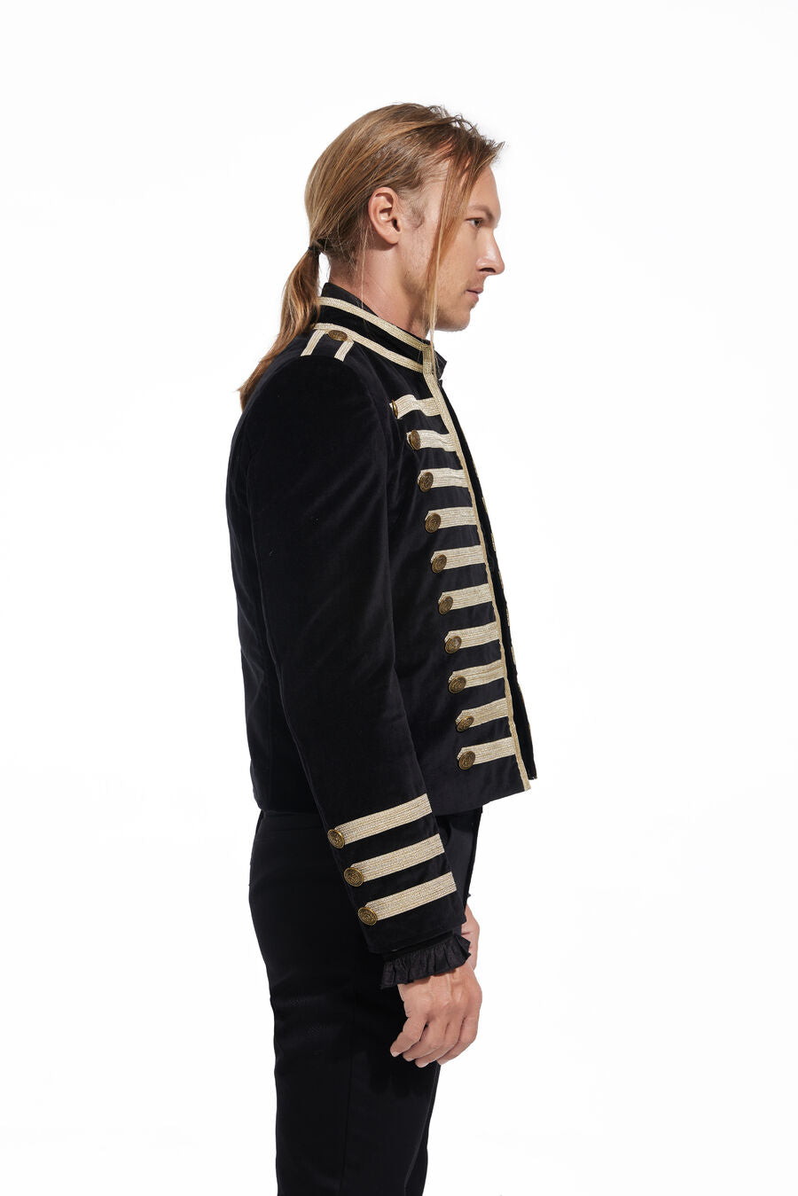 Veste officier velours coton doré