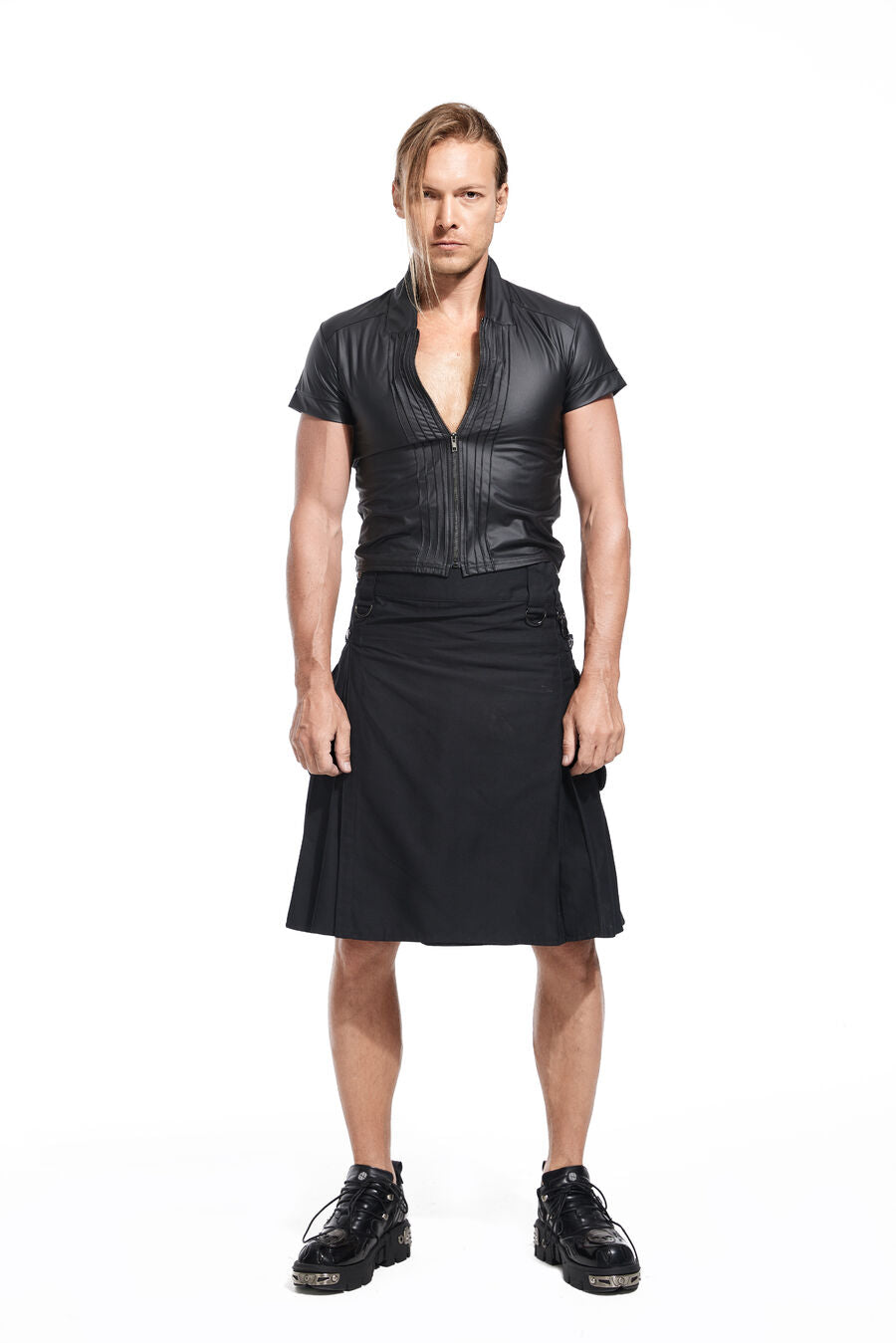 KILT GOTHIQUE A PRESSION