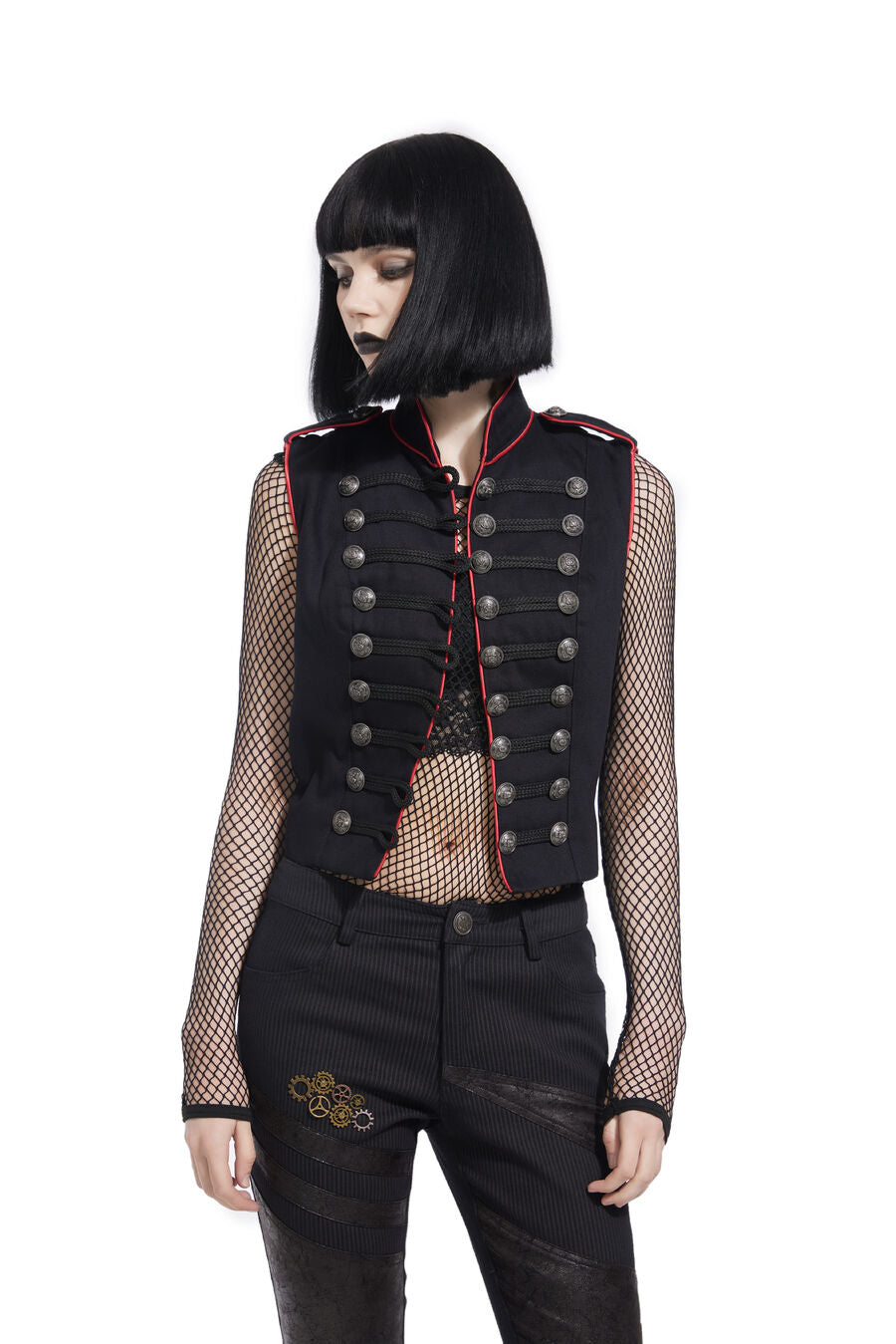 Gilet officier gothique pour femme