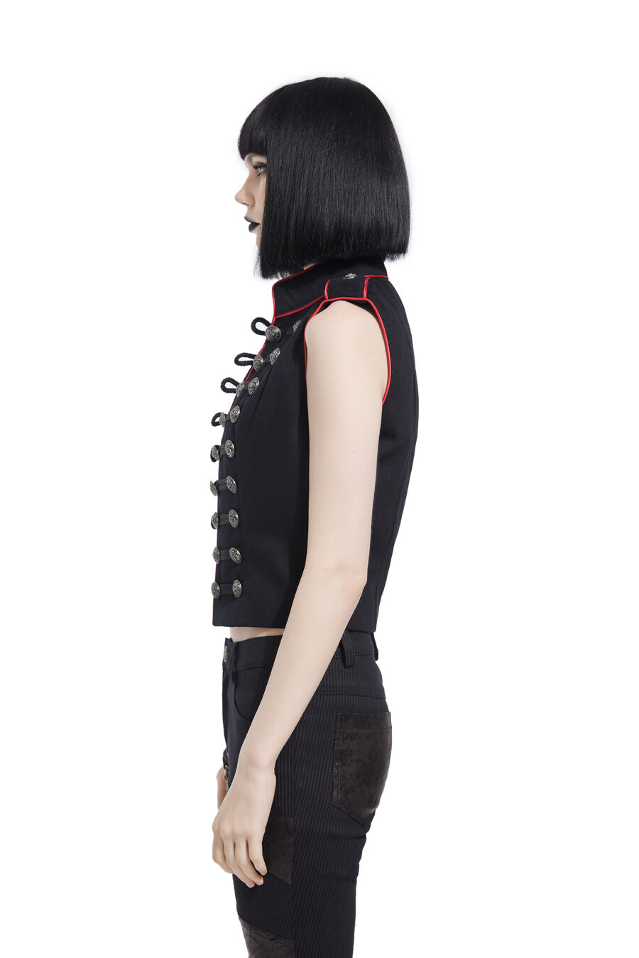 Gilet officier gothique pour femme