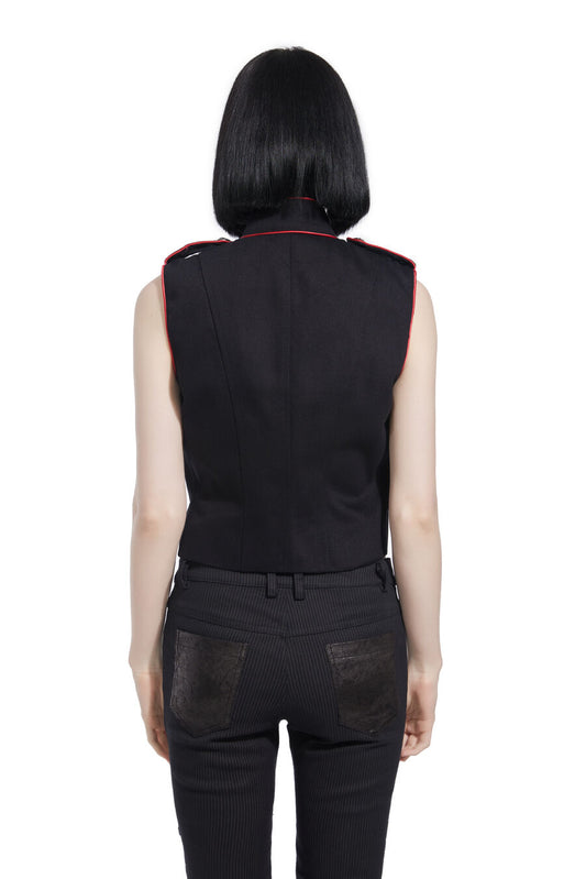 Gilet officier gothique pour femme