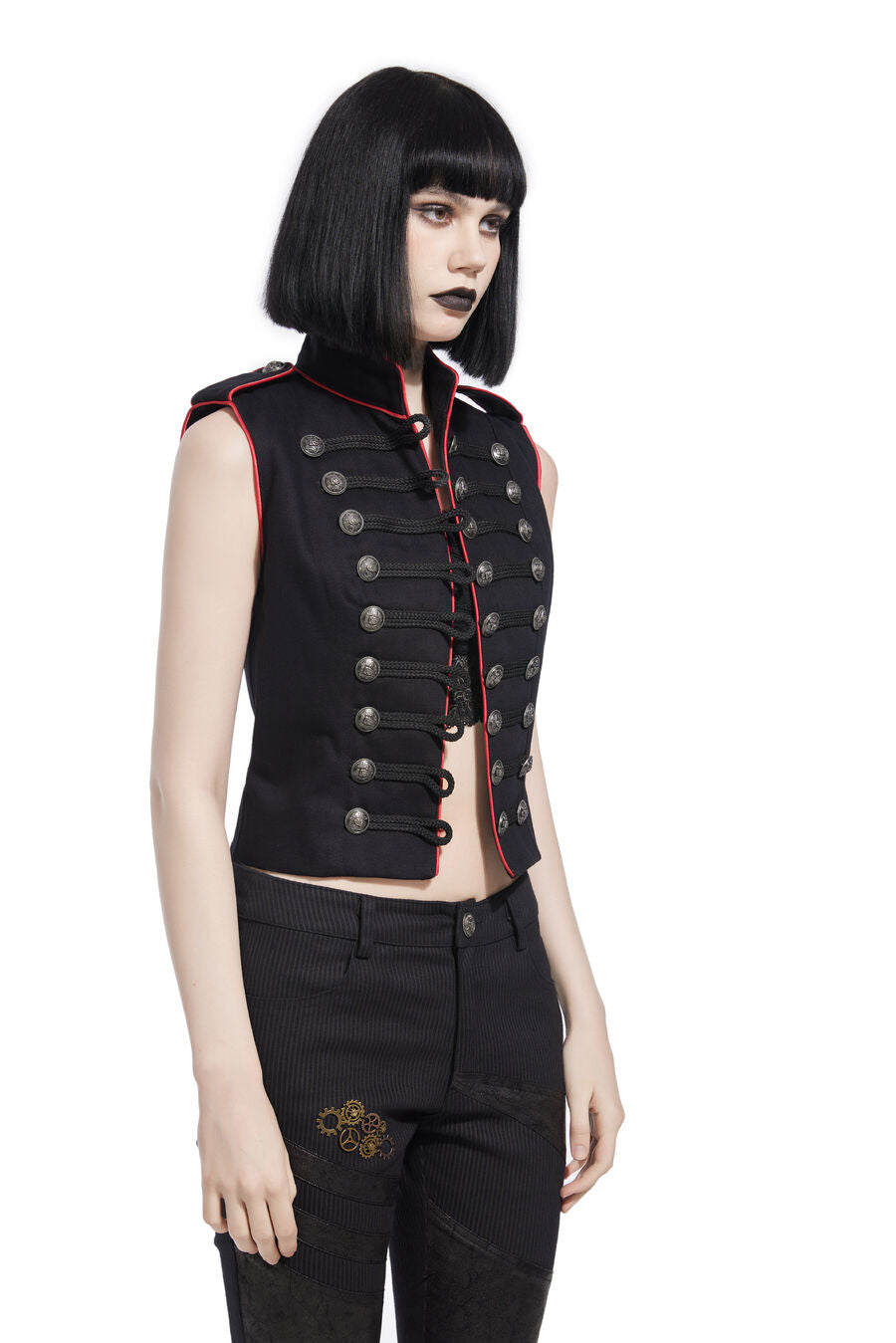 Gilet officier gothique pour femme