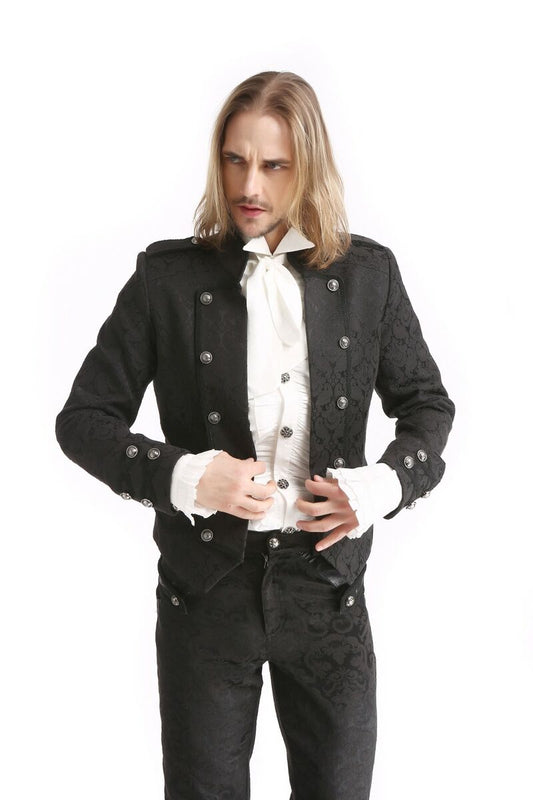 Veste aristocrate gothique à motif brocard
