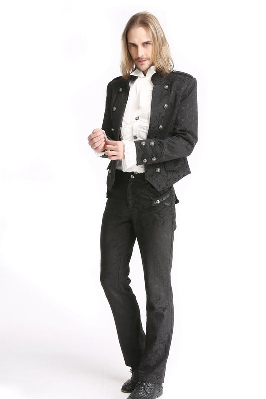 Veste aristocrate gothique à motif brocard