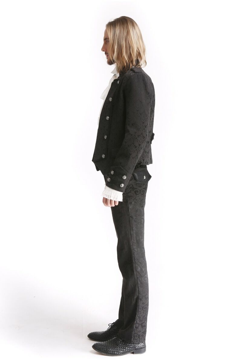 Veste aristocrate gothique à motif brocard