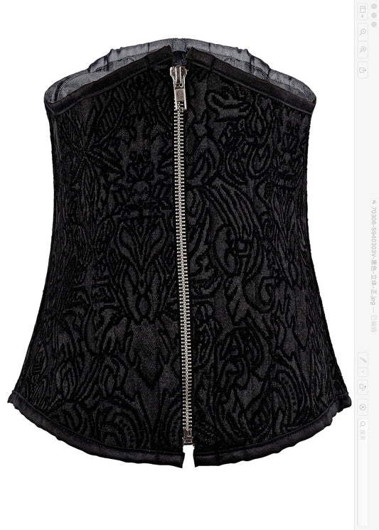 CORSET GOTHIQUE ZIP