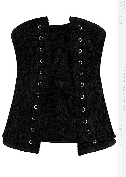 CORSET GOTHIQUE ZIP