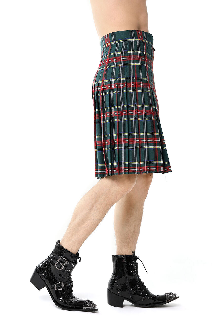 KILT GOTHIQUE POUR HOMME VERT
