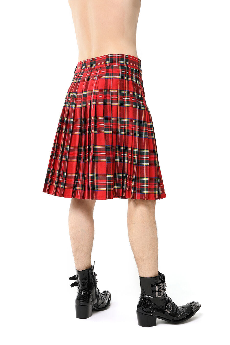 KILT GOTHIQUE POUR HOMME ROUGE