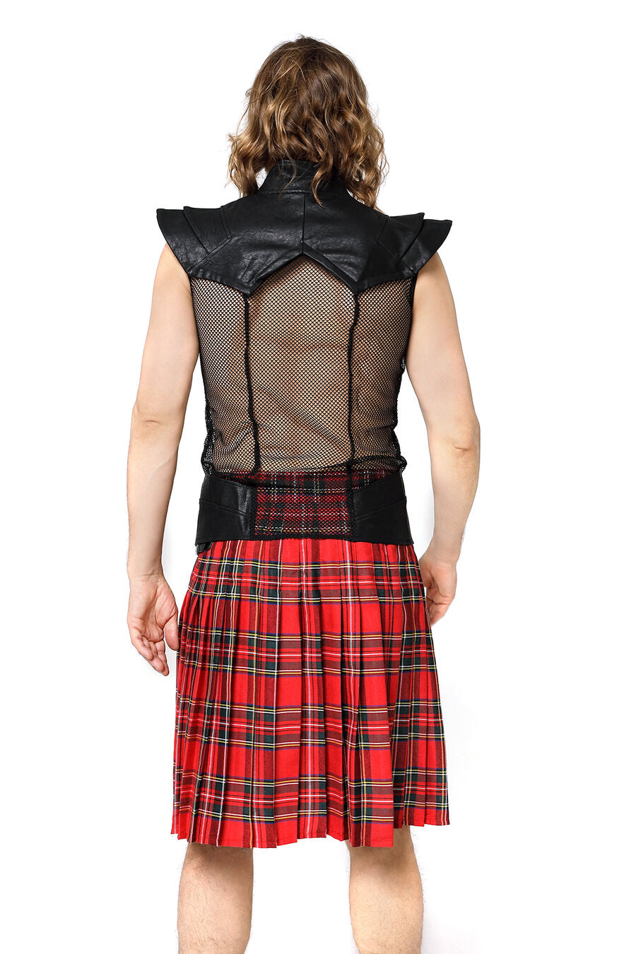 KILT GOTHIQUE POUR HOMME ROUGE