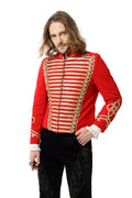 Veste officier style gothique rouge