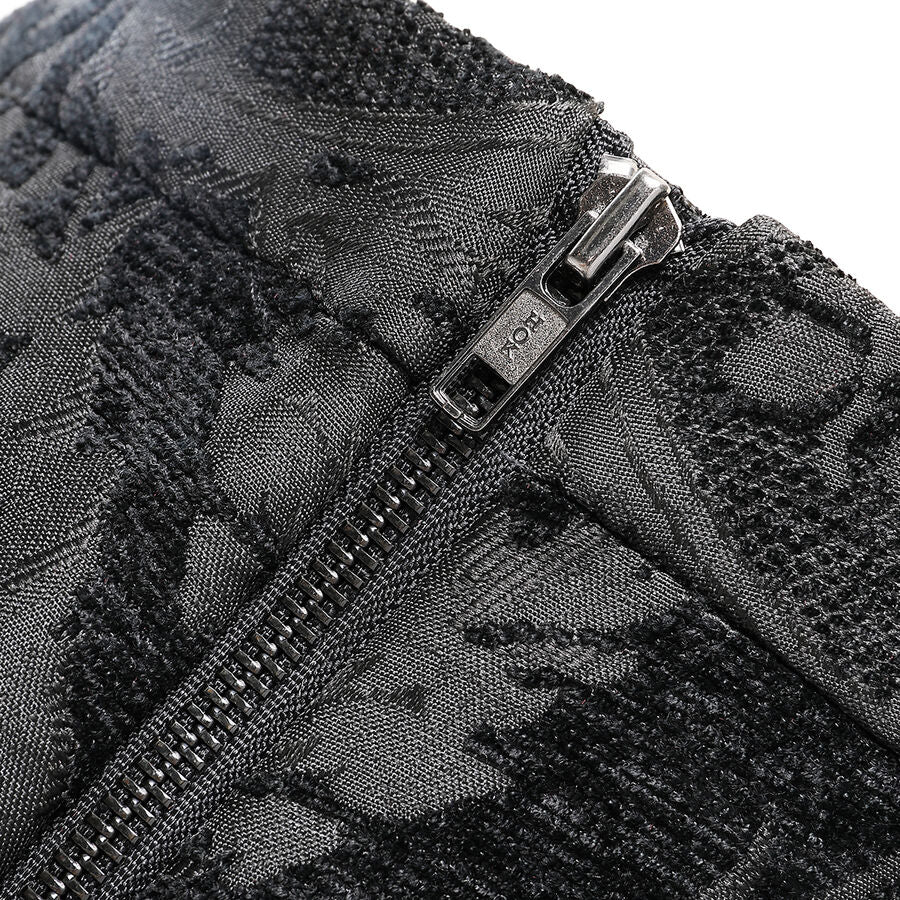 jupe court jacquard Noir