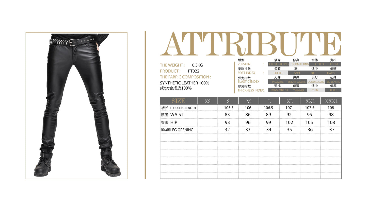 Pantalon BIKER similicuir