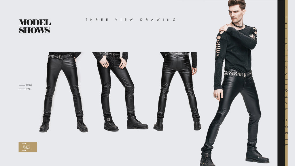 Pantalon BIKER similicuir