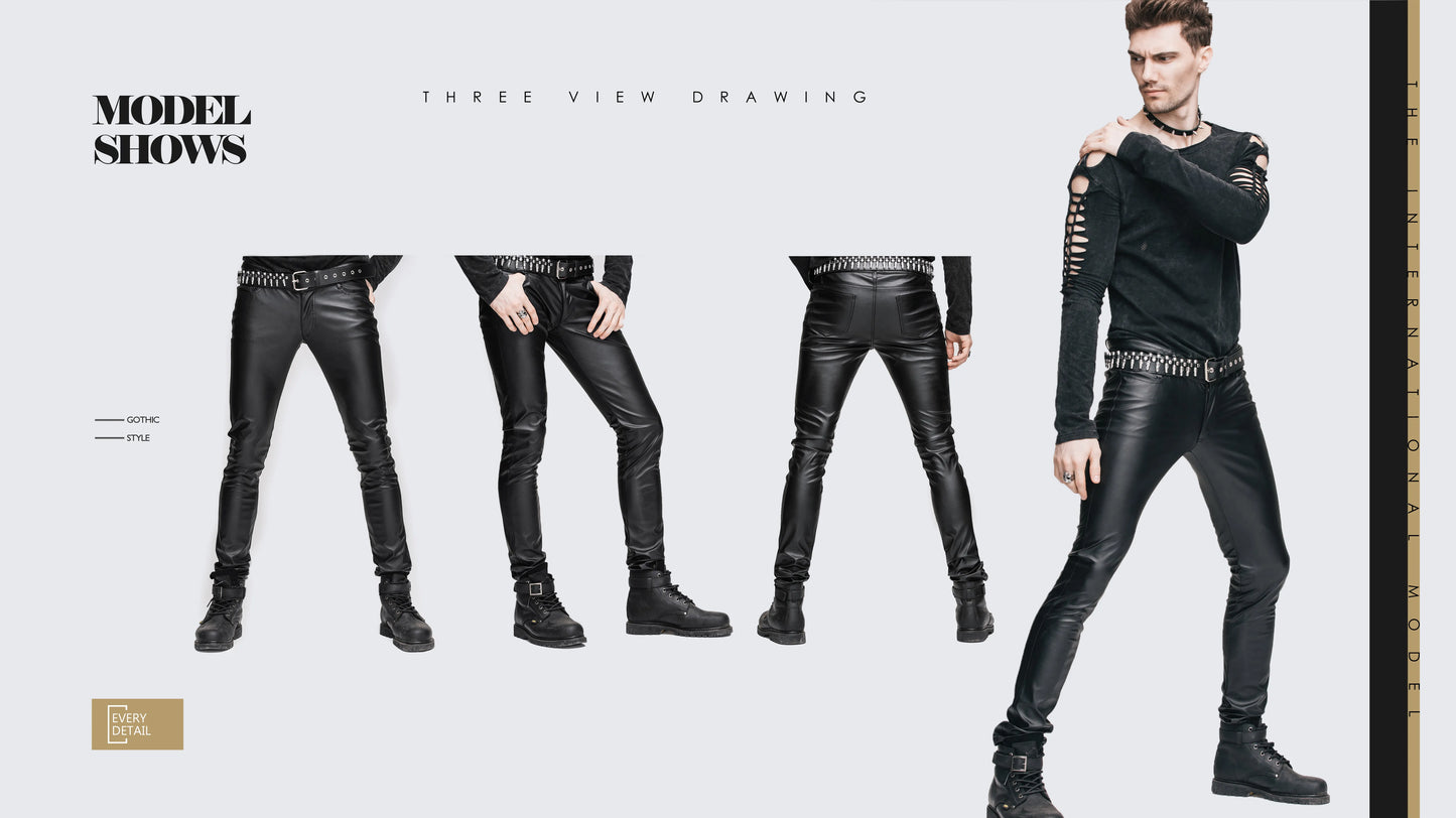 Pantalon BIKER similicuir