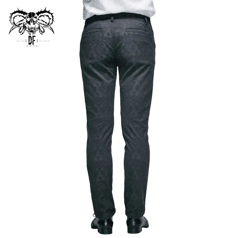 Pantalon jacquard gothique homme