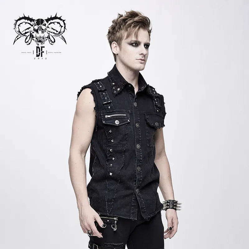 Gilet sans manche punk rock