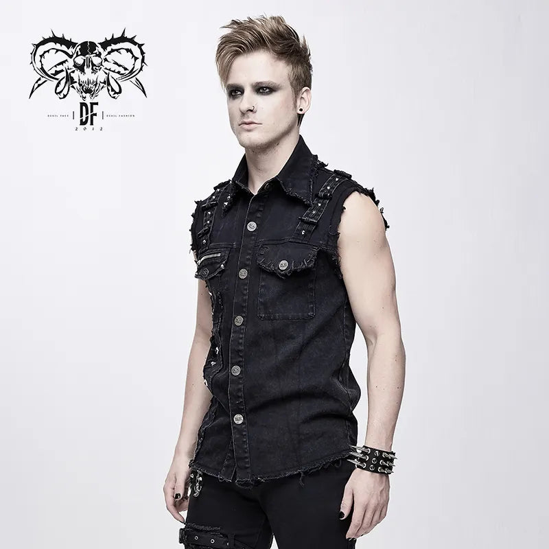 Gilet sans manche punk rock