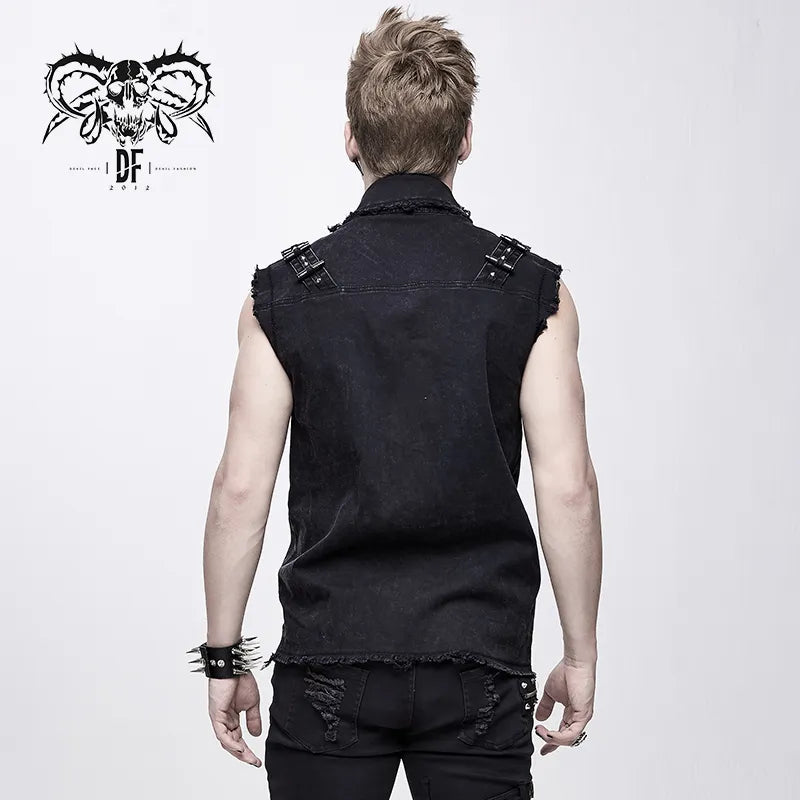 Gilet sans manche punk rock