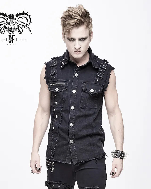 Gilet sans manche punk rock