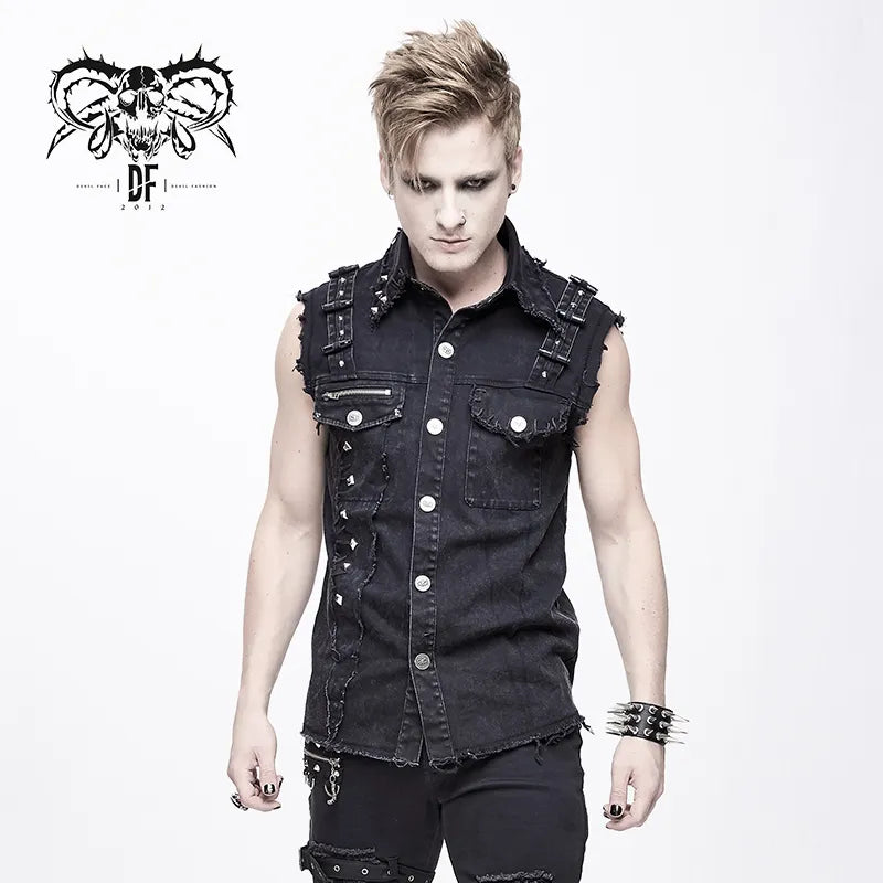 Gilet sans manche punk rock