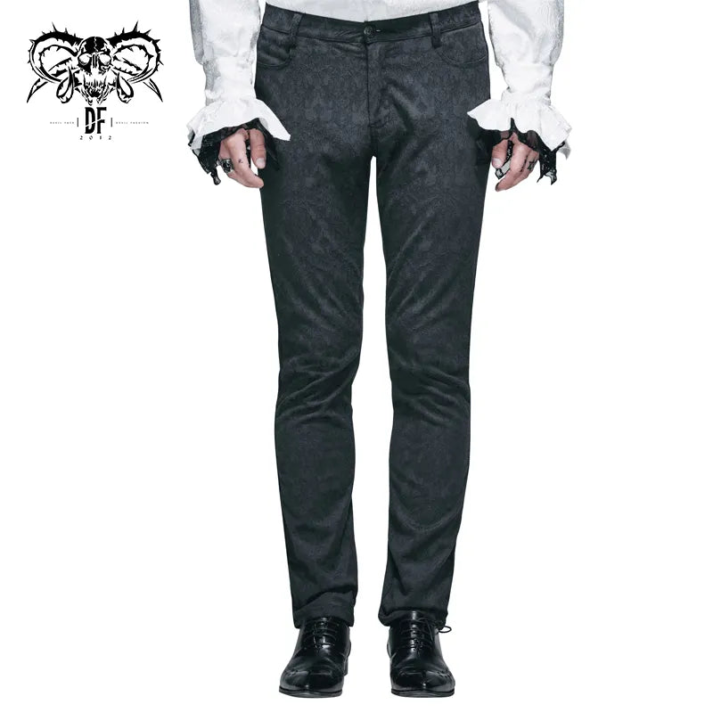 Pantalon jacquard gothique homme