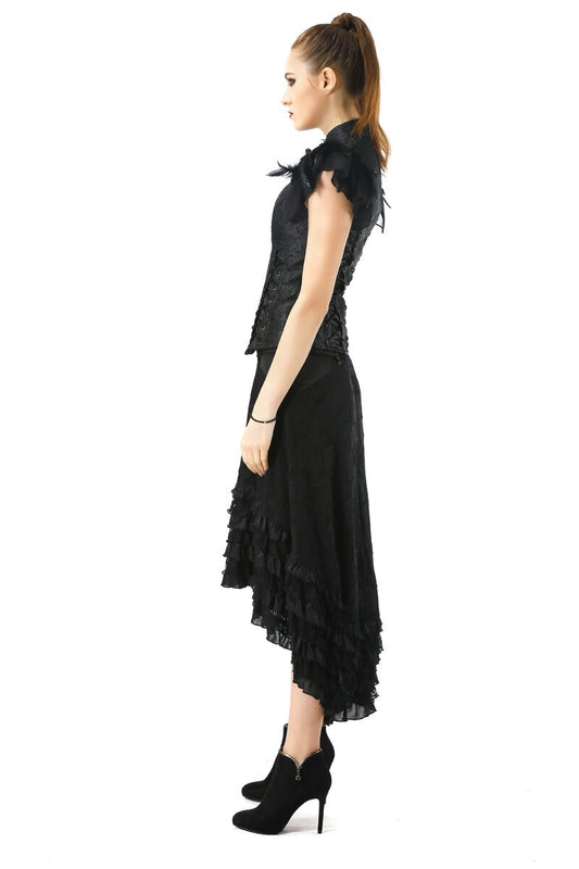 Bustier aristocrate gothique NOIR