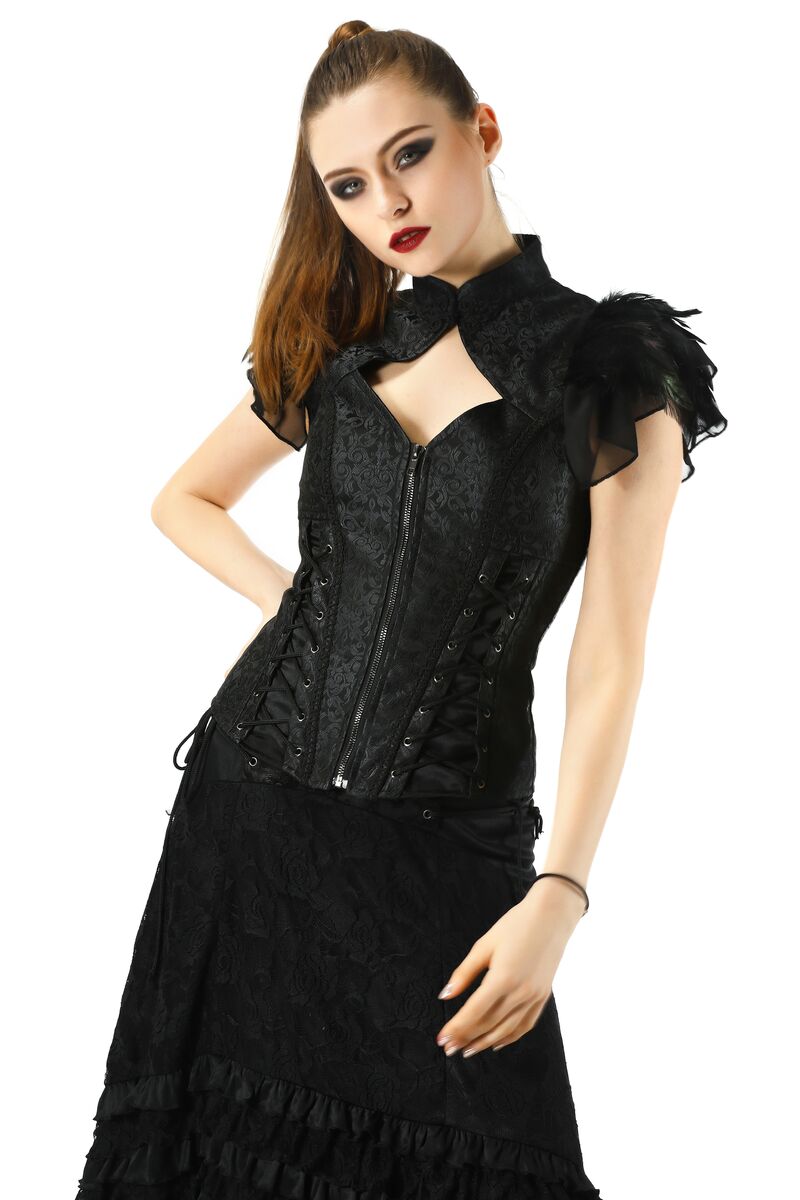 Bustier aristocrate gothique NOIR