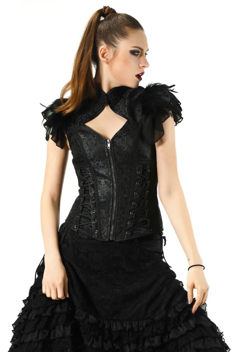Bustier aristocrate gothique NOIR