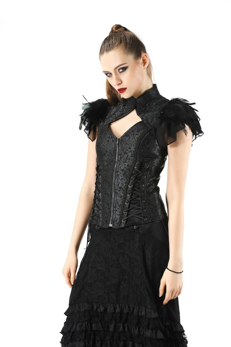 Bustier aristocrate gothique NOIR