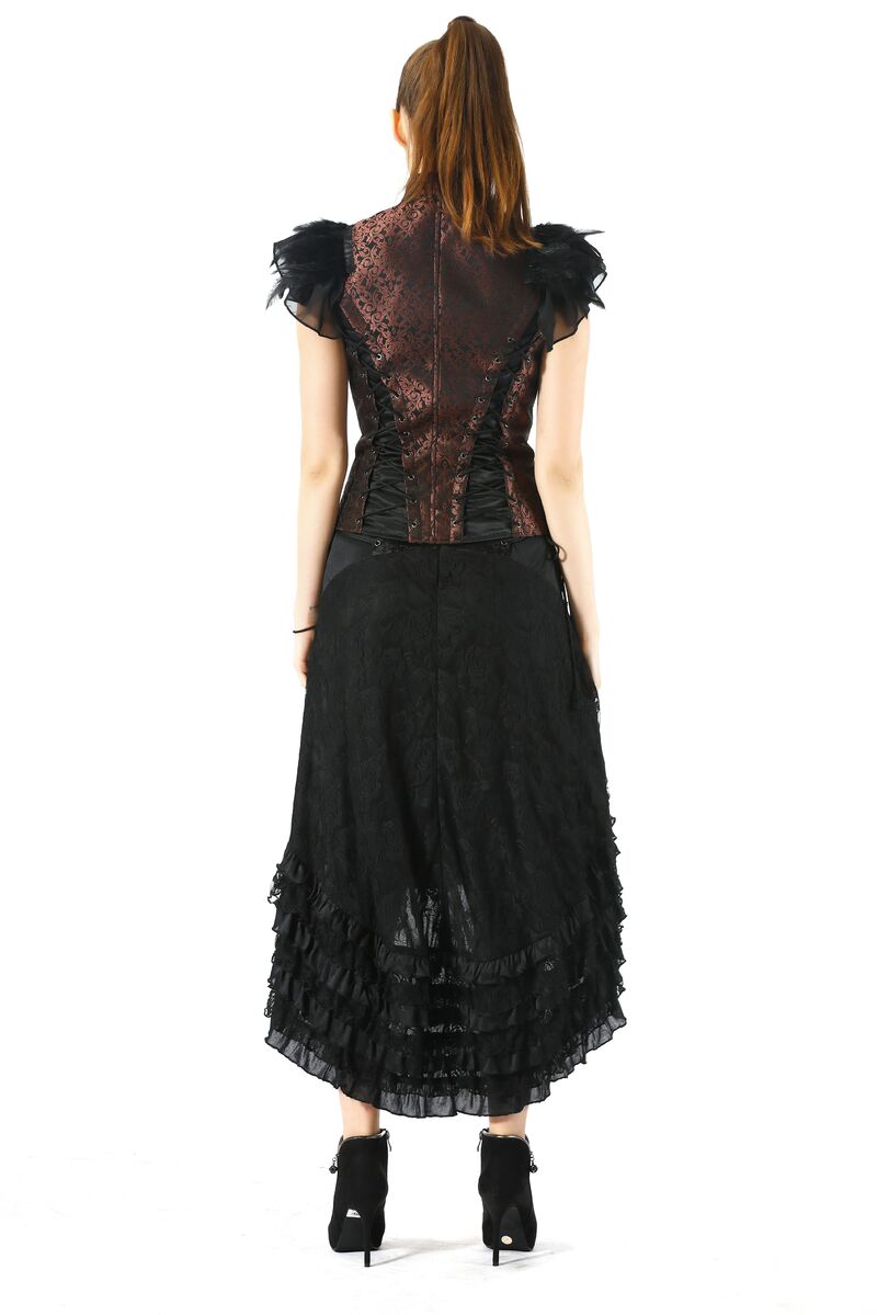 Bustier aristocrate gothique MARRON