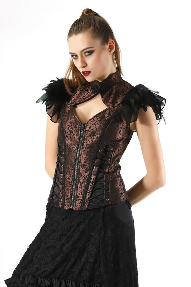 Bustier aristocrate gothique MARRON