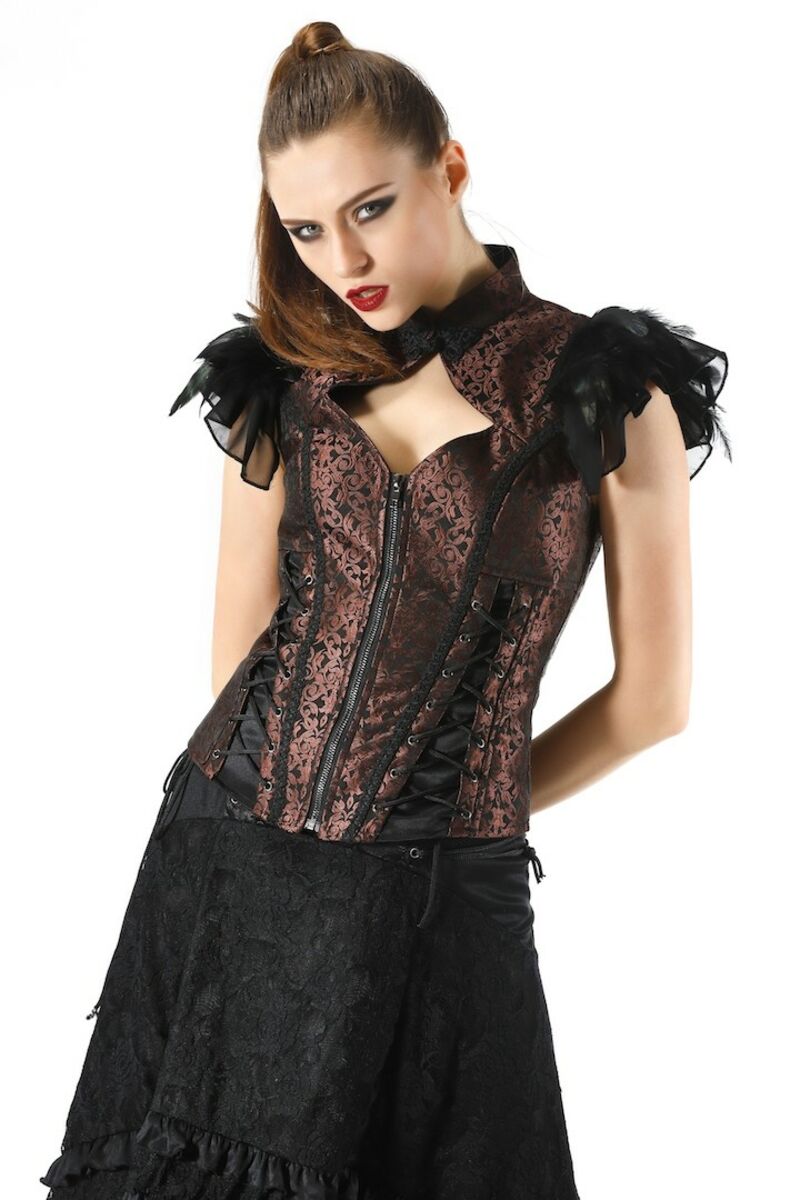 Bustier aristocrate gothique MARRON