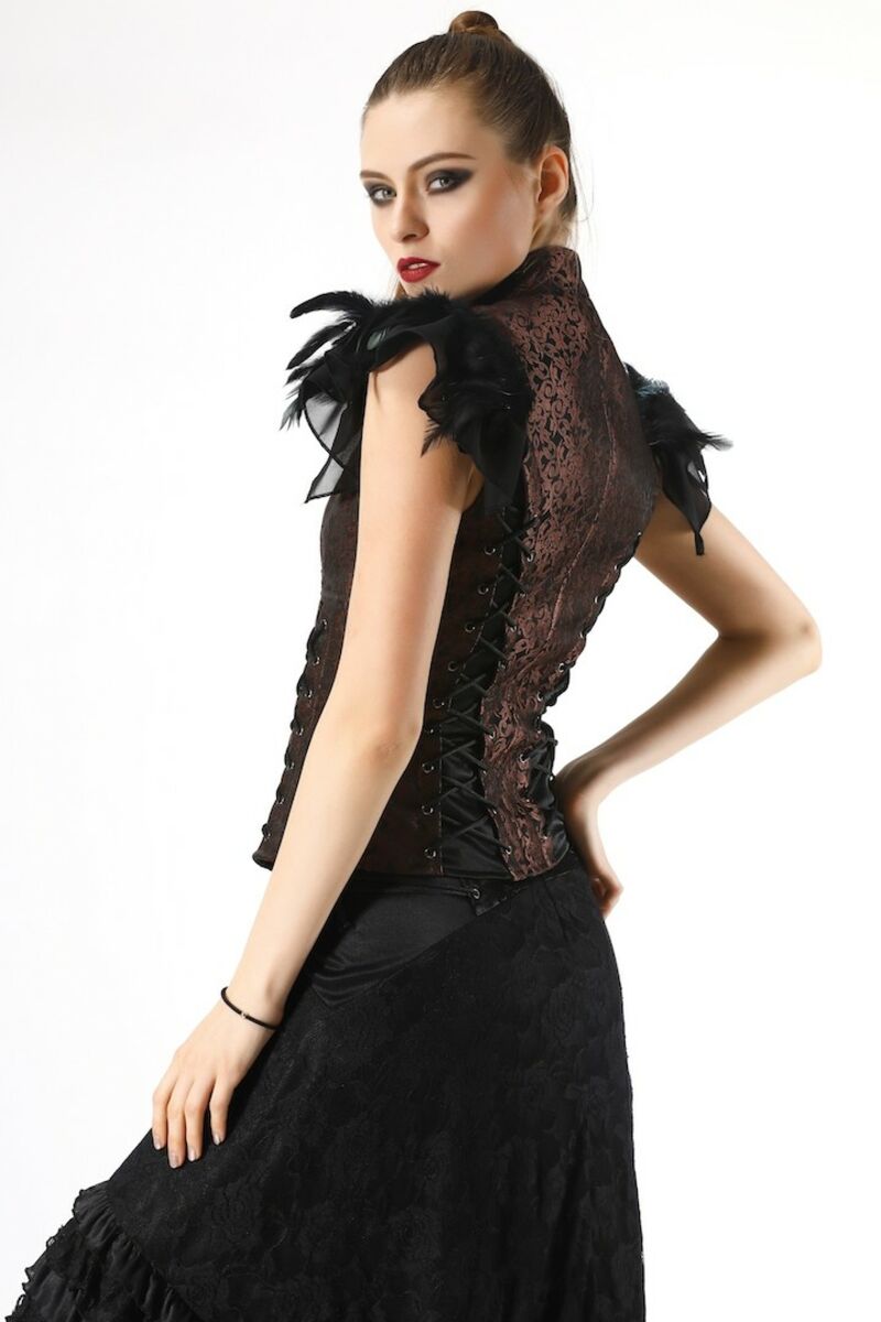 Bustier aristocrate gothique MARRON