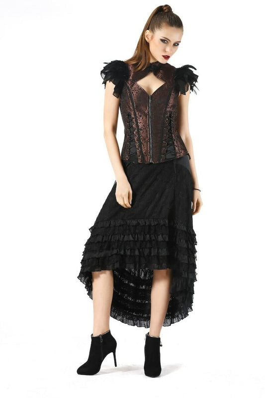 Bustier aristocrate gothique MARRON