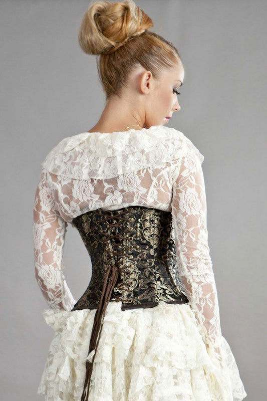Corset c-lock u/b gold king brocade