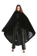 CAPE VELOURS DOUBLURE NOIR