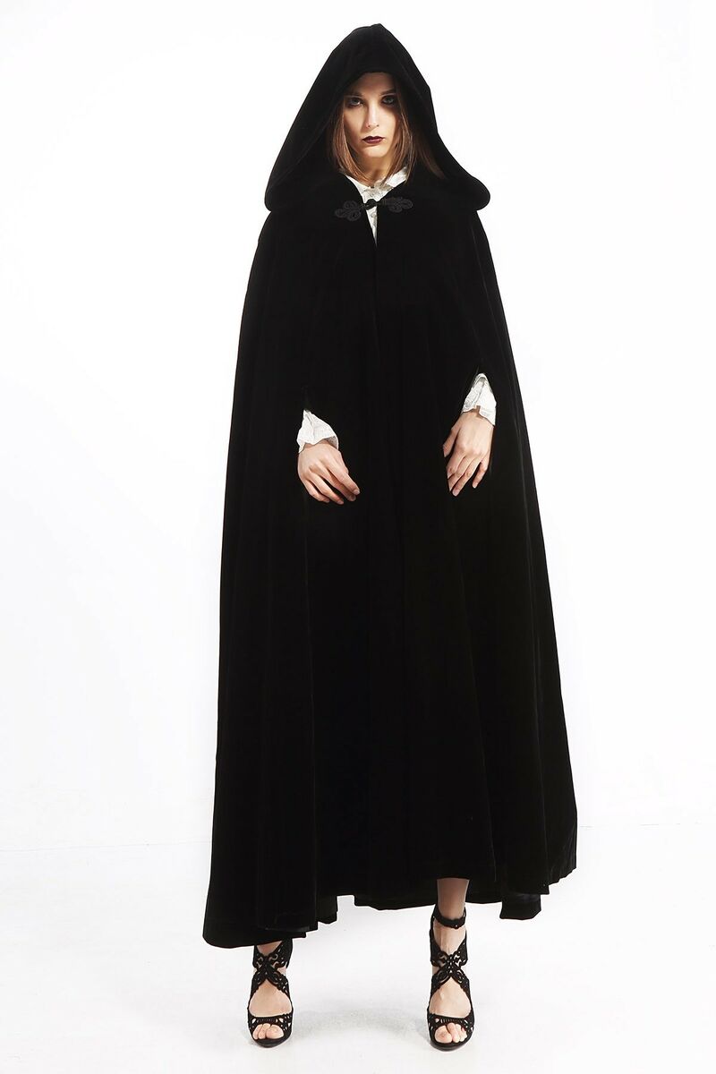 Cape Velours Victorienne noir