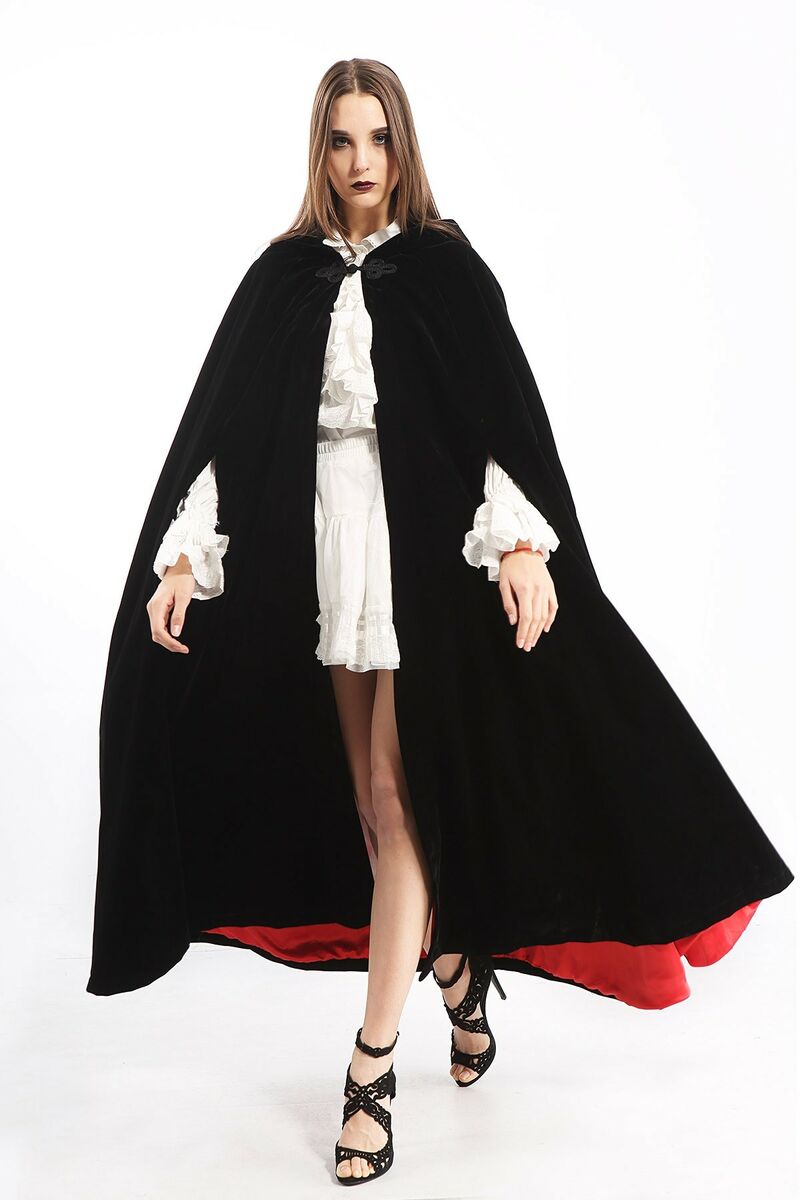 Cape Velours Victorienne Rouge