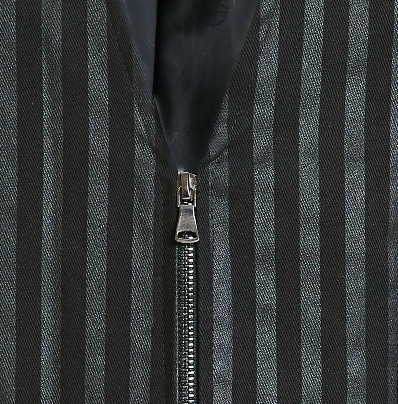 Gilet gothique à rayure noir