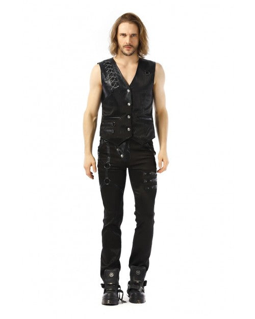 GILET STEAMPUNK NOIR