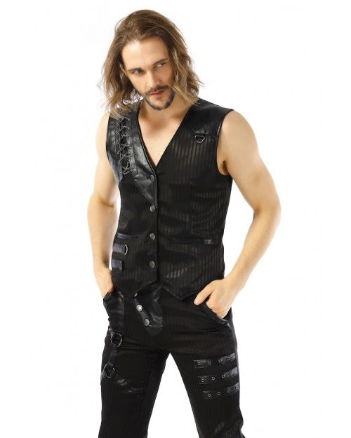 GILET STEAMPUNK NOIR