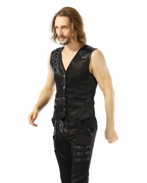 GILET STEAMPUNK NOIR