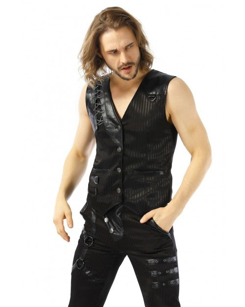 GILET STEAMPUNK NOIR