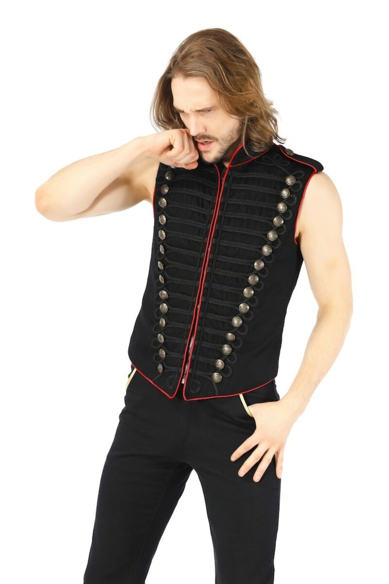 Gilet officier gothique noir