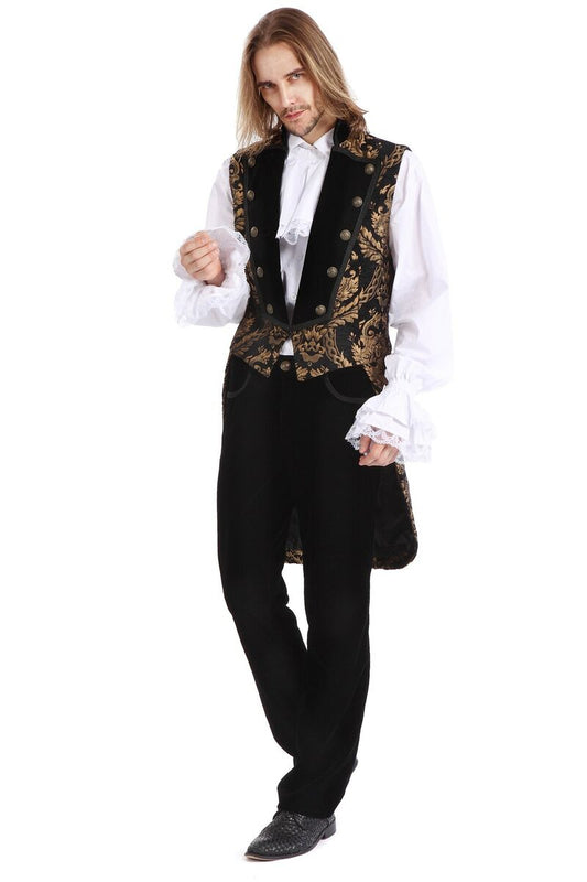 GILET ROYALISTE GOTHIQUE OR