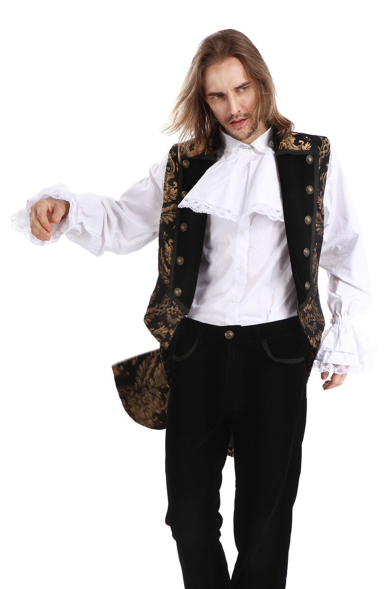 GILET ROYALISTE GOTHIQUE OR
