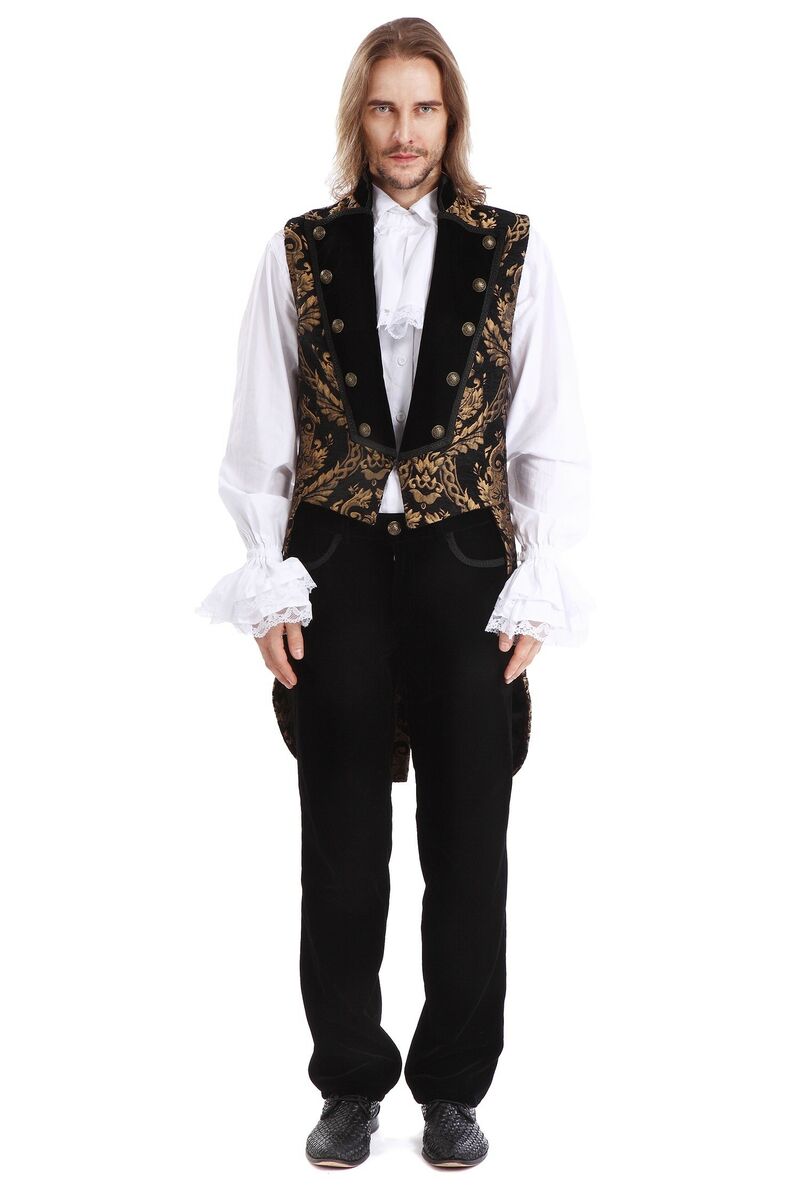 GILET ROYALISTE GOTHIQUE OR