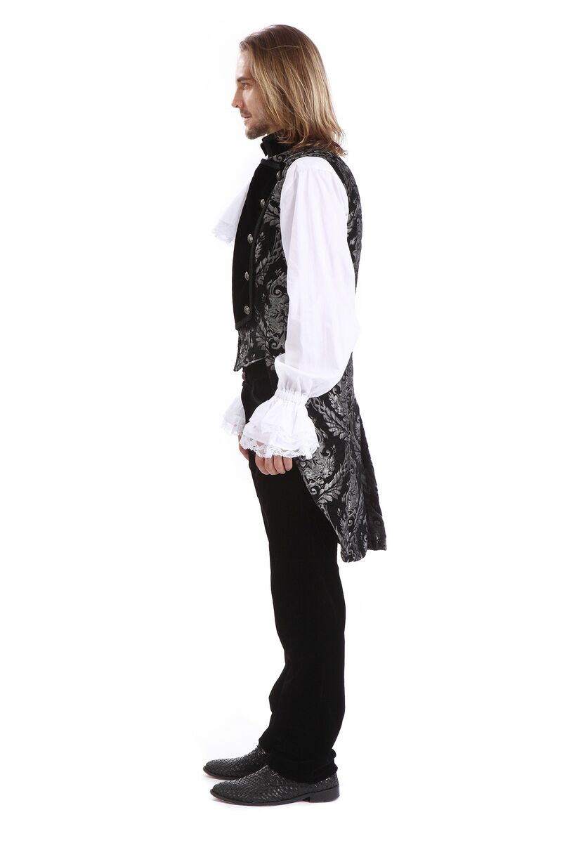 GILET ROYALISTE GOTHIQUE ARGENT